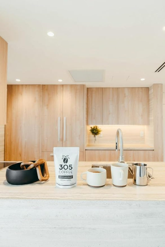 305 Coffee Miami Blend Ground Coffee – Premium American Roast, 10 oz (Medium Roast, Ground)